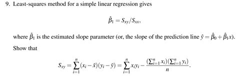 sxx|Sxx in linear regression